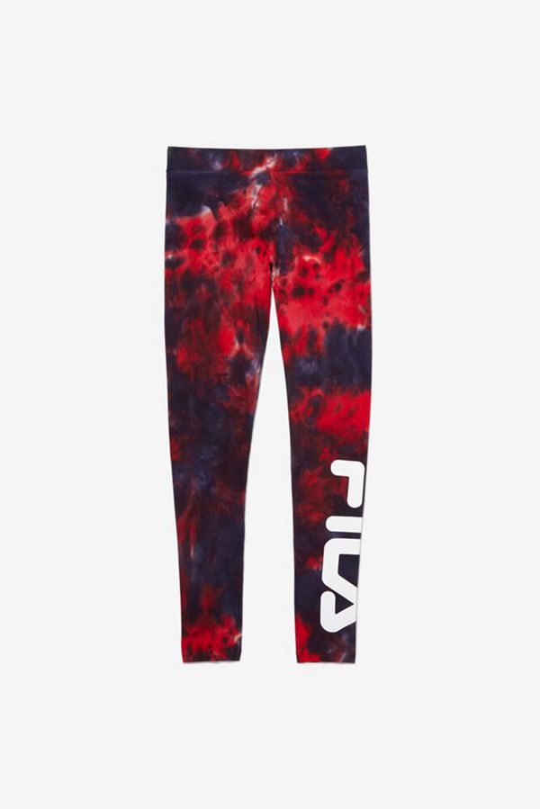 Leggins Fila Mujer Azul Marino / Rojas - Laila Tie Dye - España 348125LIB